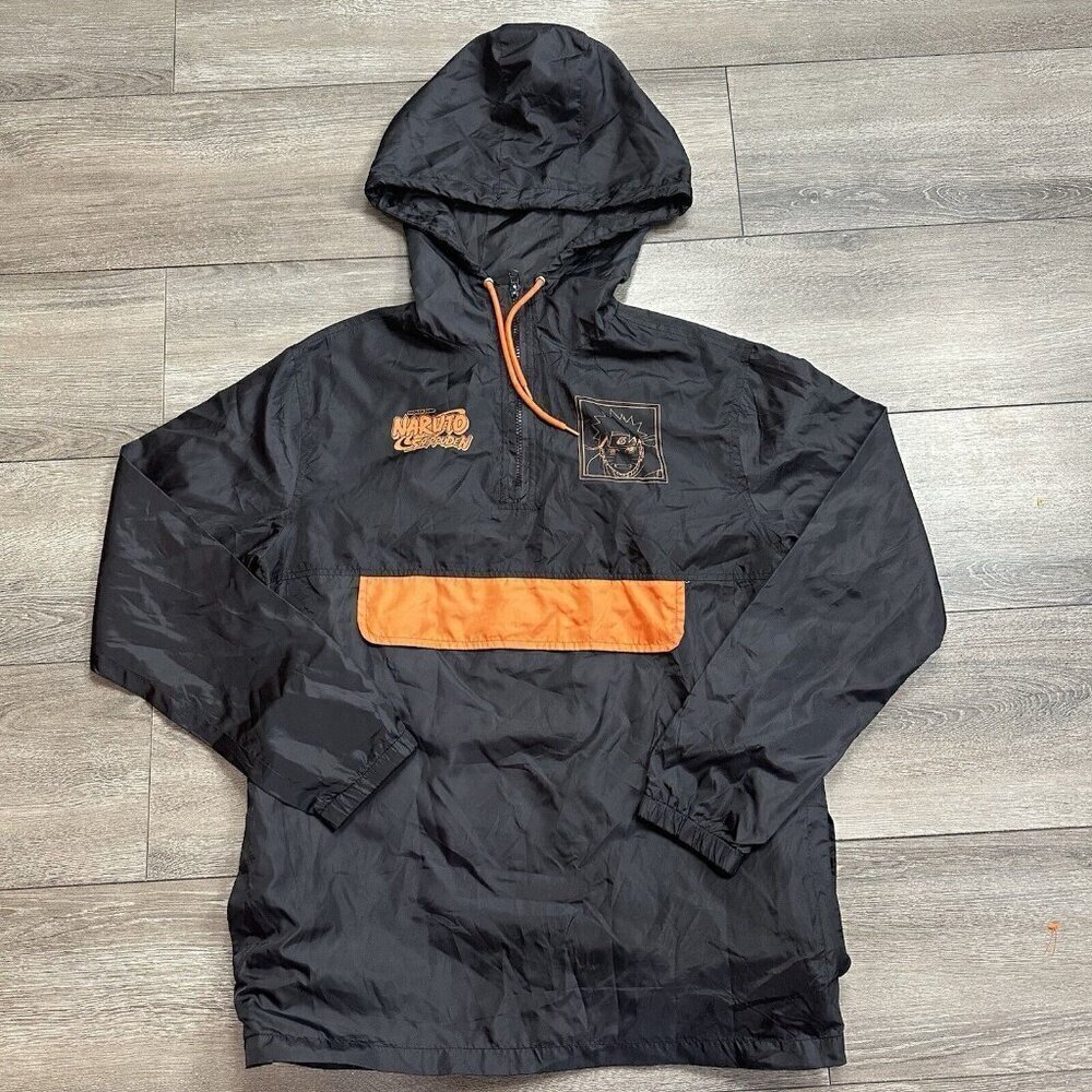 Naruto Shippuden men's Small hoodie jacket Windbreaker Uzumaki Ramen Anime